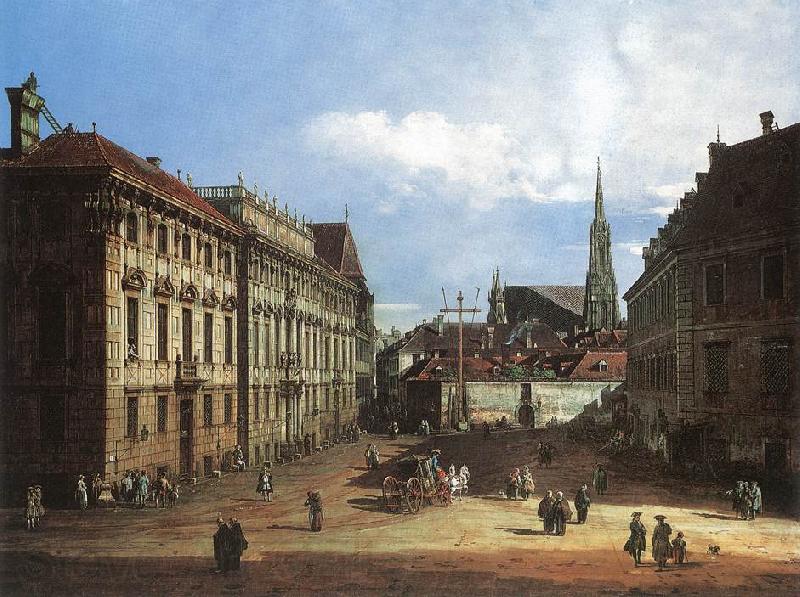 BELLOTTO, Bernardo Vienna, the Lobkowitzplatz France oil painting art